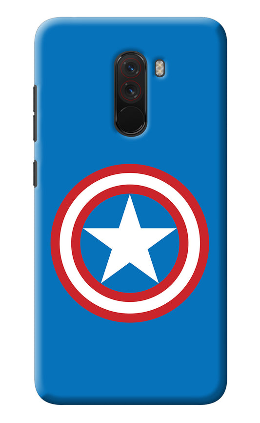 Captain America Logo Poco F1 Back Cover