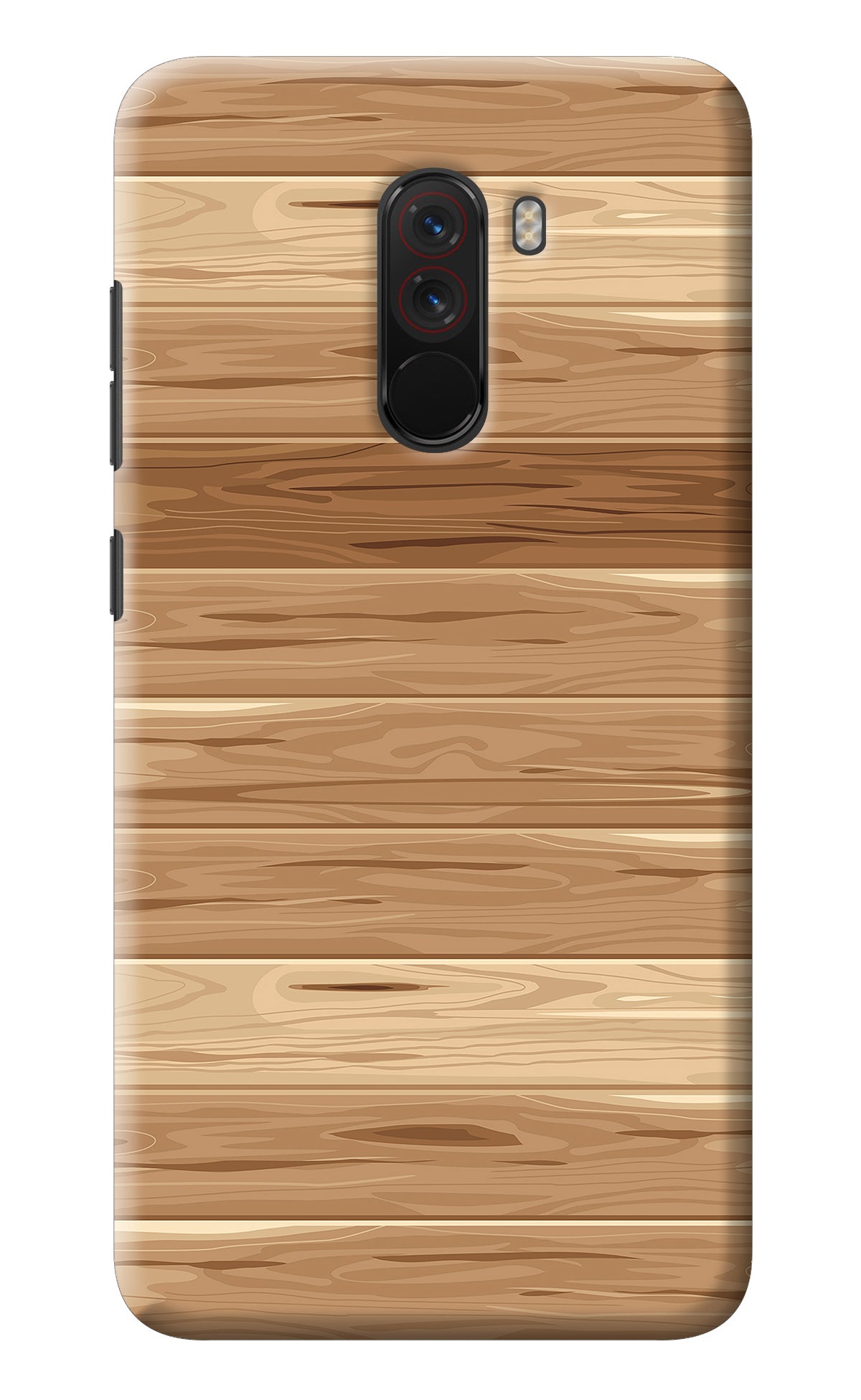 Wooden Vector Poco F1 Back Cover