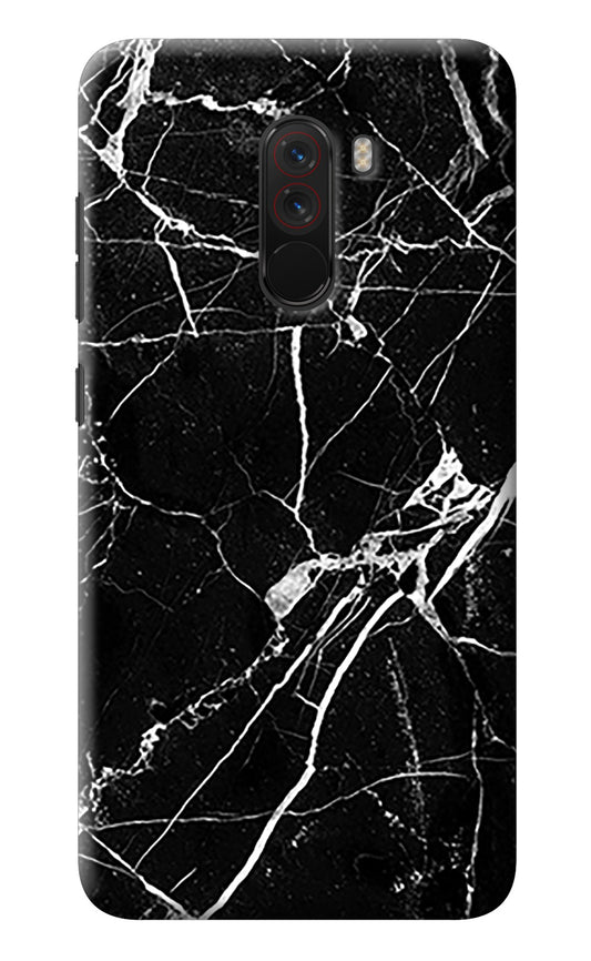 Black Marble Pattern Poco F1 Back Cover