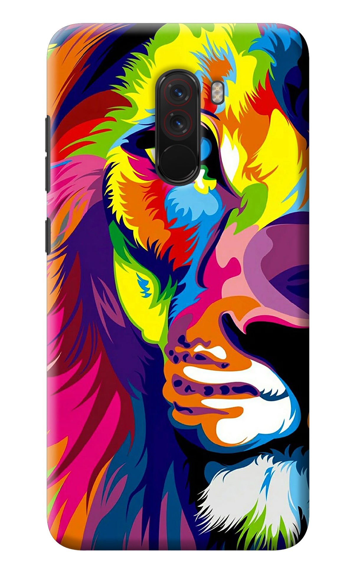 Lion Half Face Poco F1 Back Cover