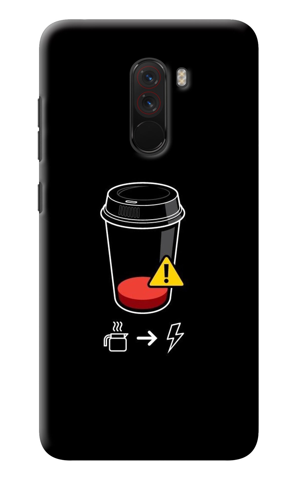 Coffee Poco F1 Back Cover