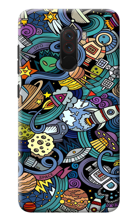 Space Abstract Poco F1 Back Cover