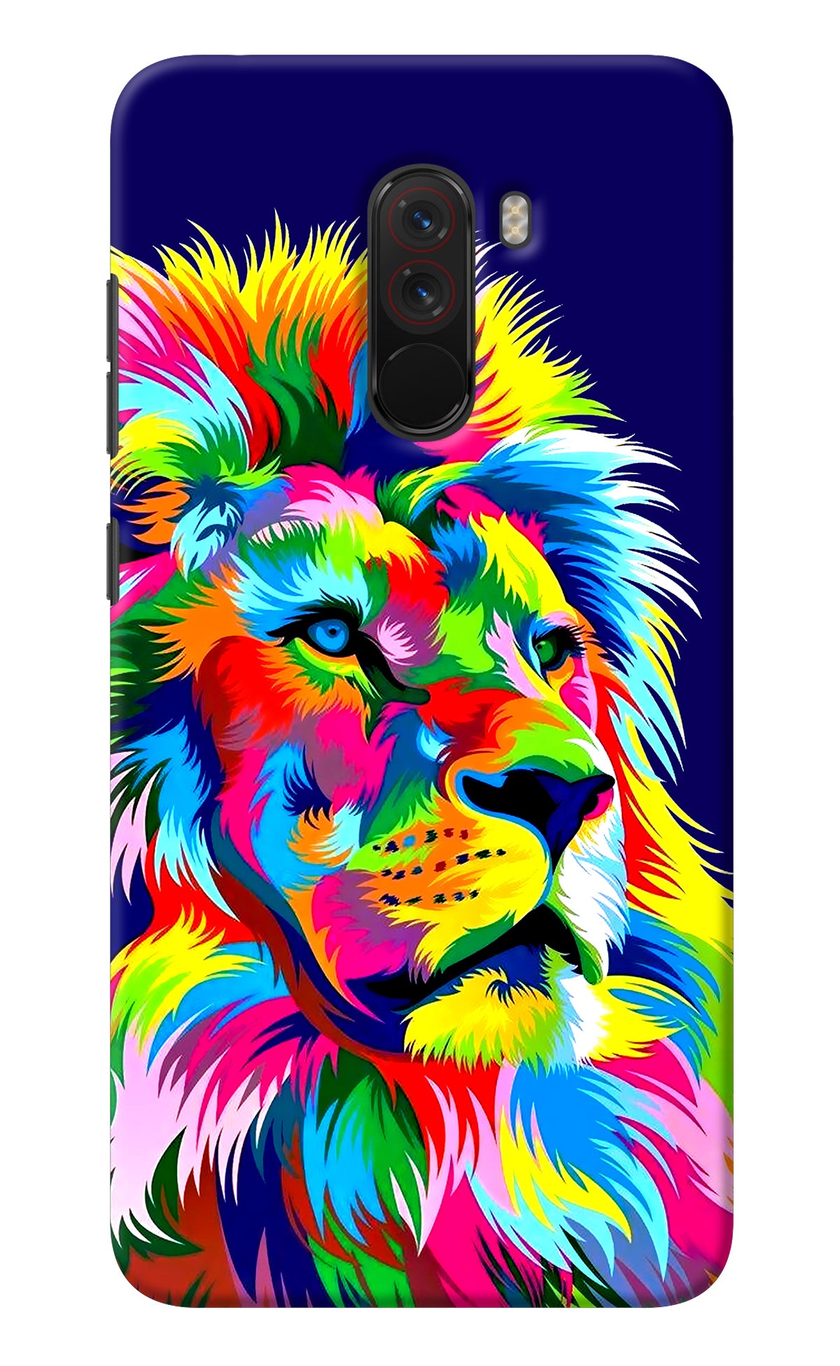 Vector Art Lion Poco F1 Back Cover