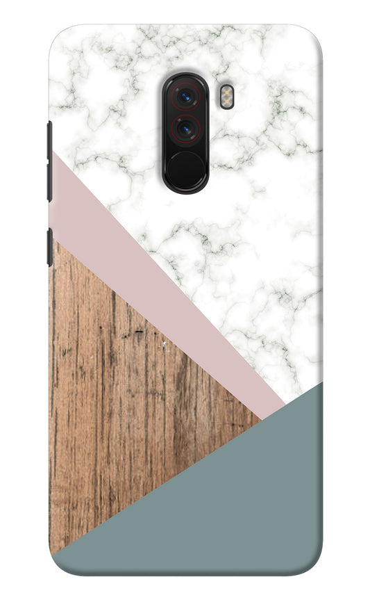Marble wood Abstract Poco F1 Back Cover