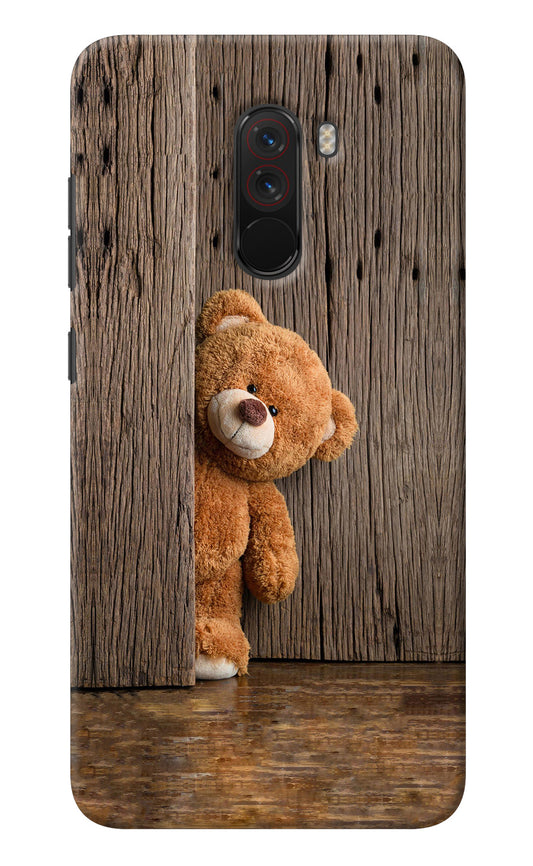 Teddy Wooden Poco F1 Back Cover