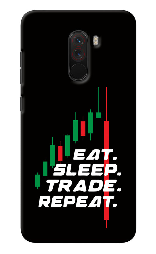 Eat Sleep Trade Repeat Poco F1 Back Cover