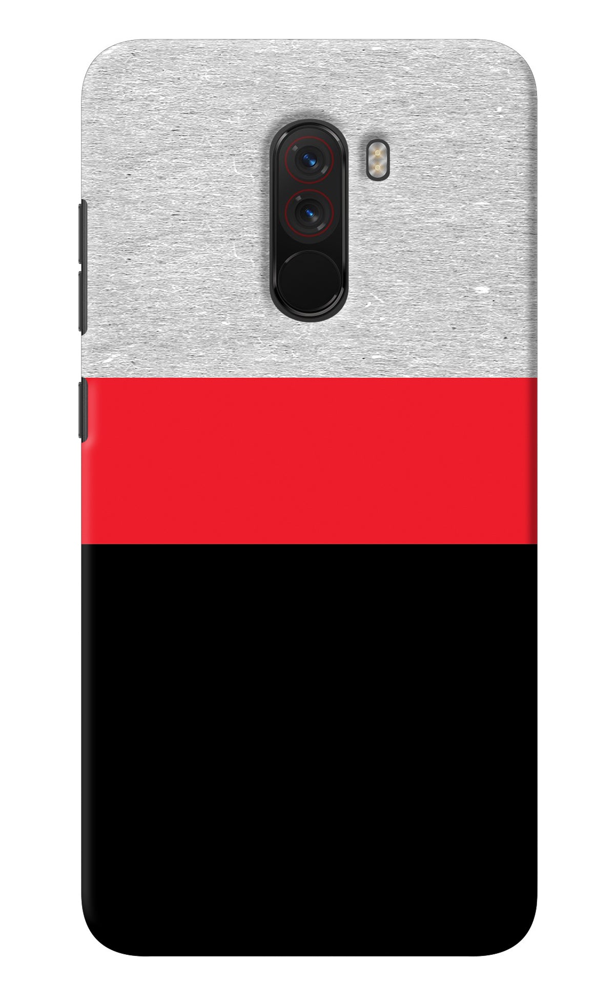 Tri Color Pattern Poco F1 Back Cover