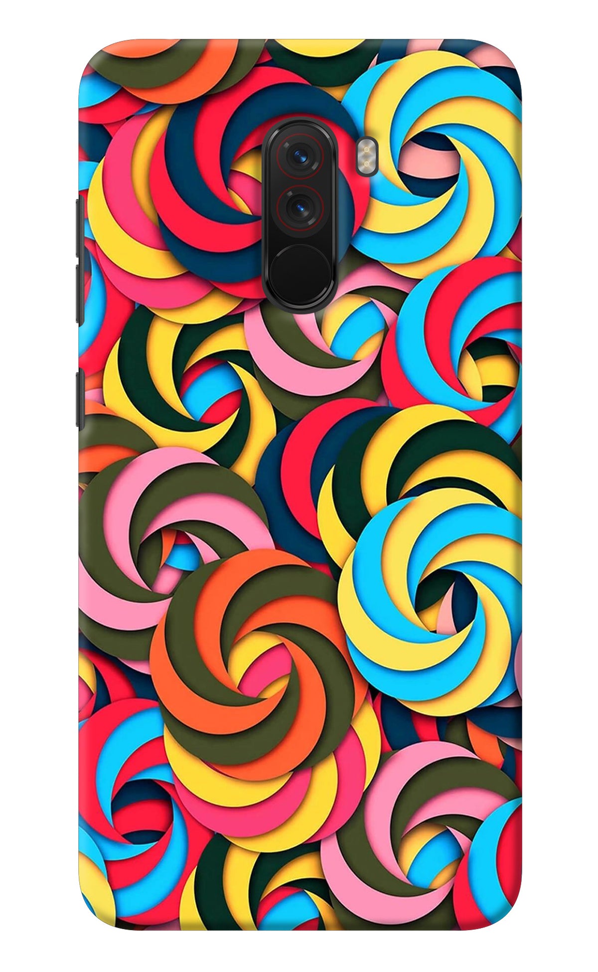 Spiral Pattern Poco F1 Back Cover