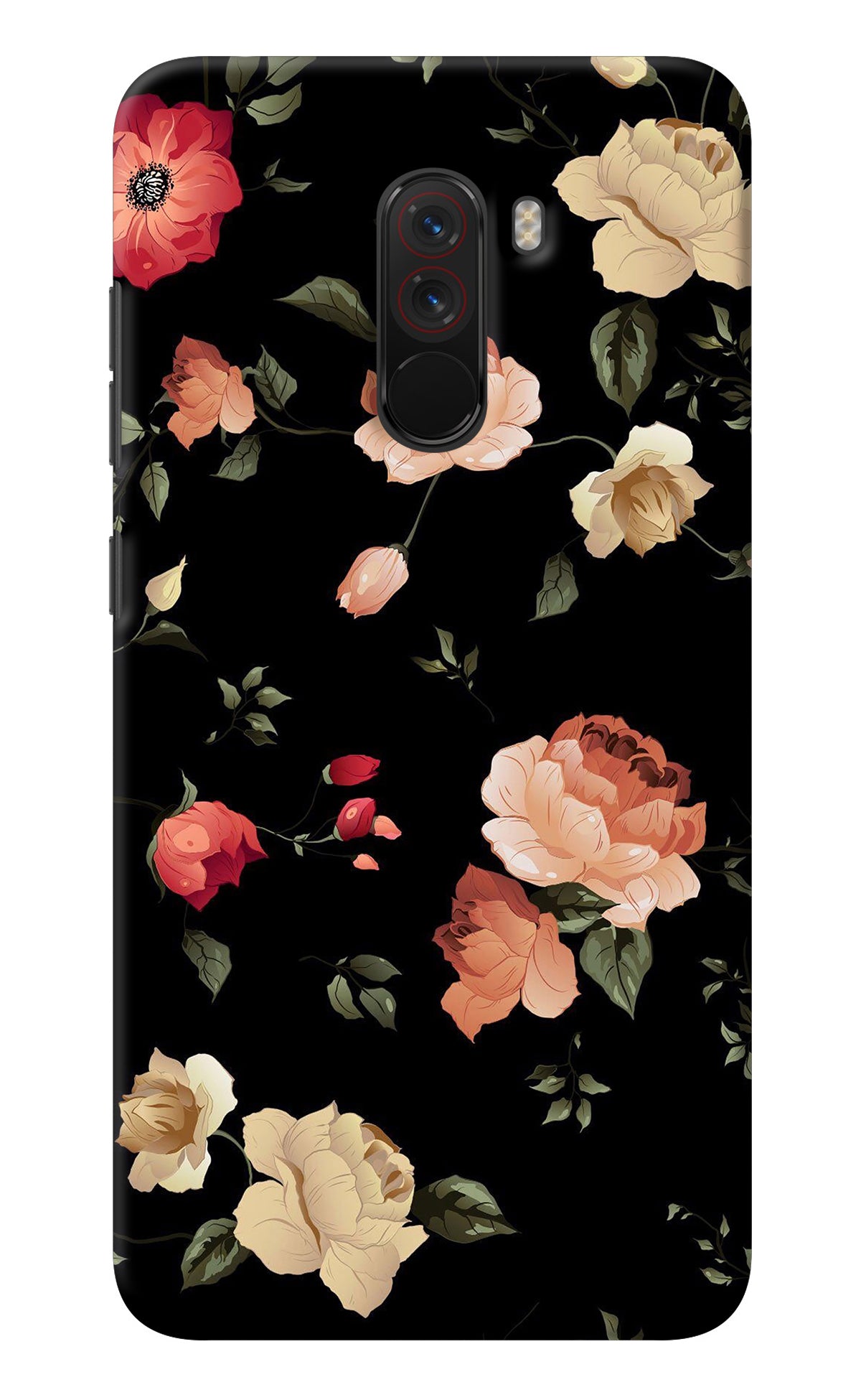 Flowers Poco F1 Back Cover