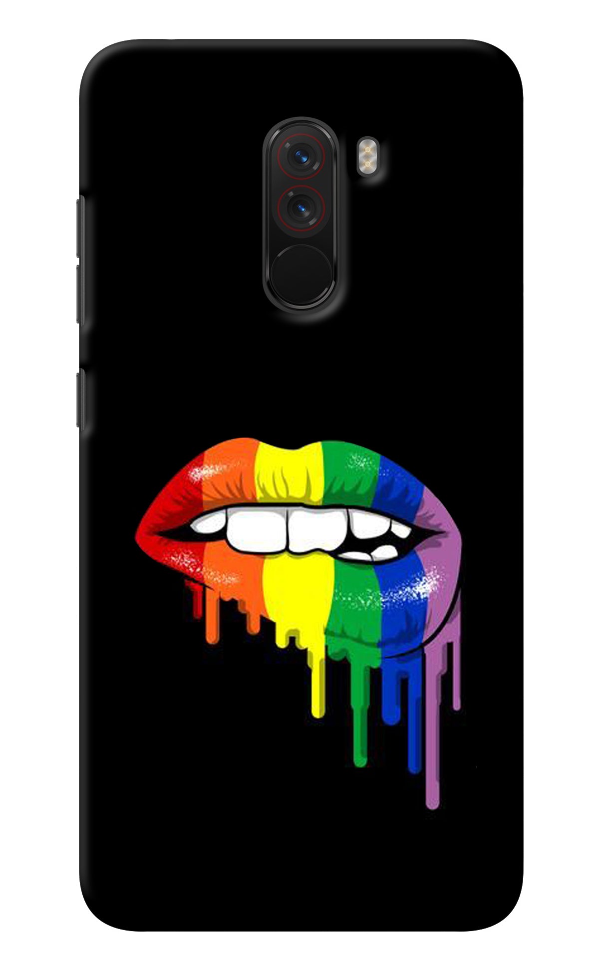 Lips Biting Poco F1 Back Cover