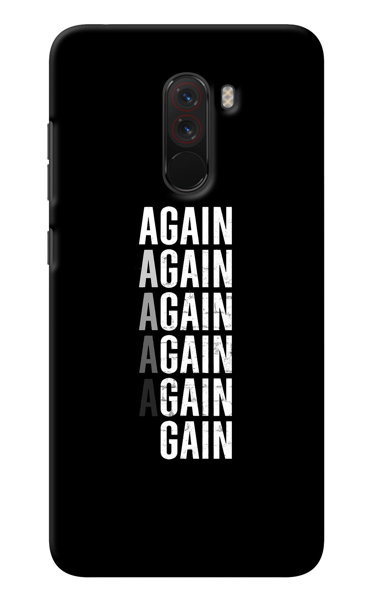 Again Again Gain Poco F1 Back Cover