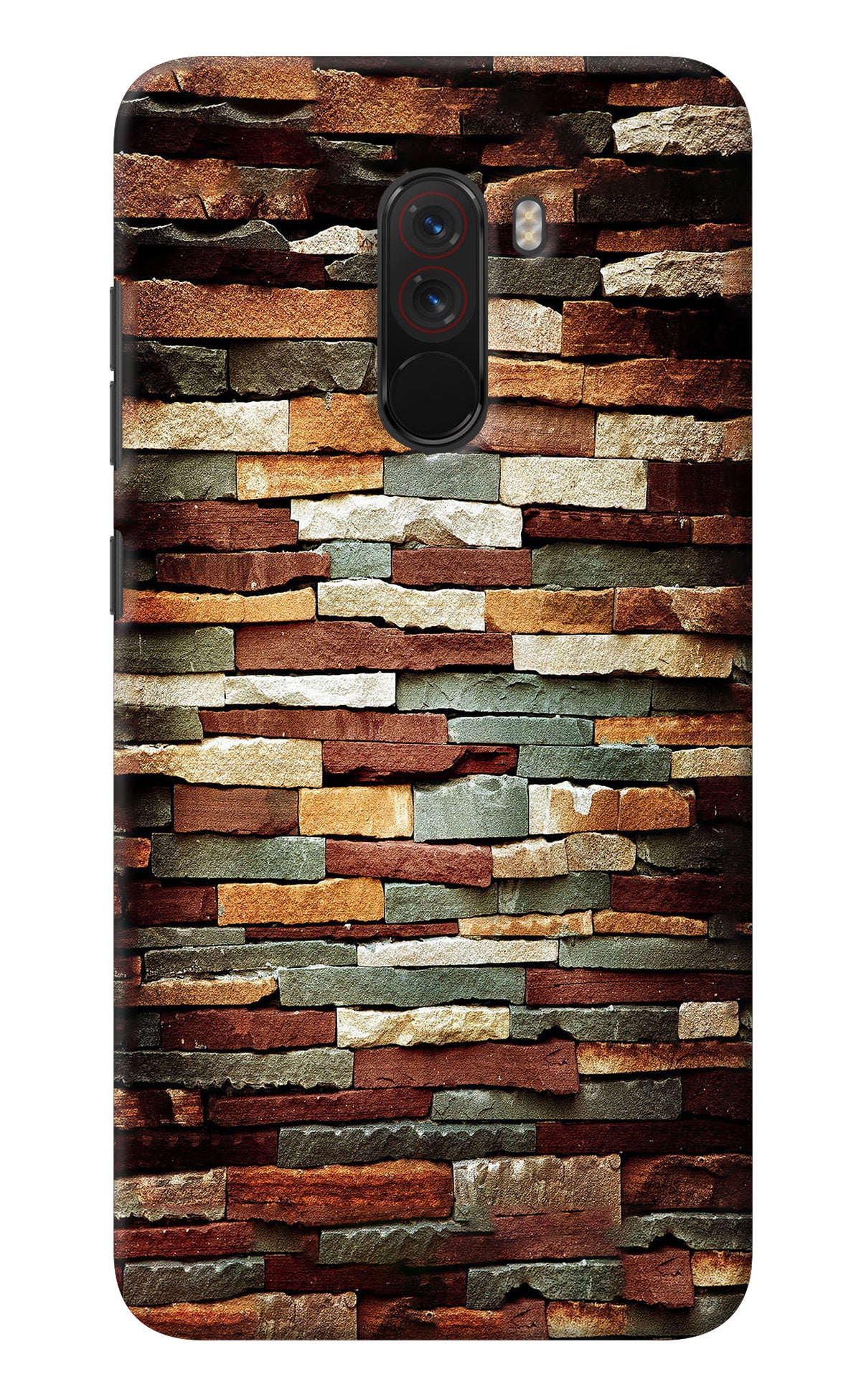 Bricks Pattern Poco F1 Back Cover