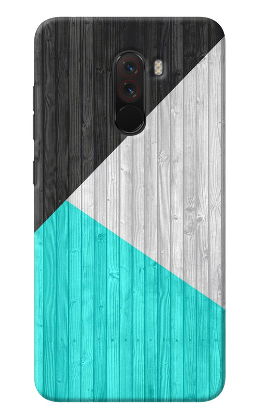 Wooden Abstract Poco F1 Back Cover