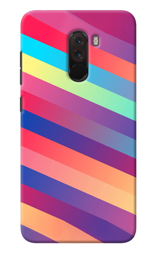 Stripes color Poco F1 Back Cover