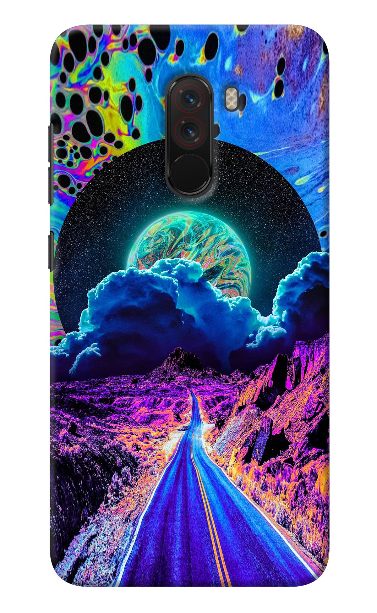 Psychedelic Painting Poco F1 Back Cover