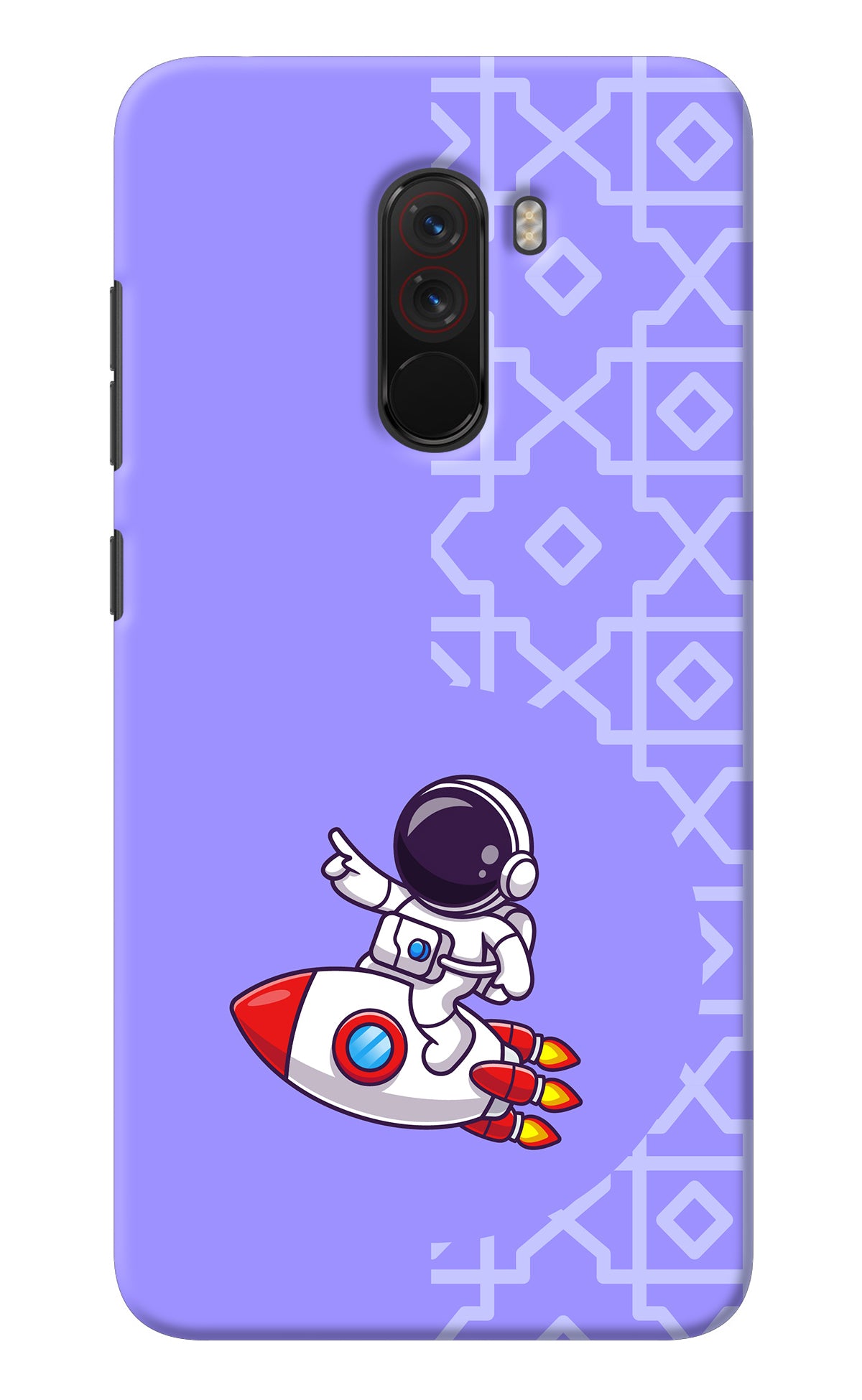 Cute Astronaut Poco F1 Back Cover