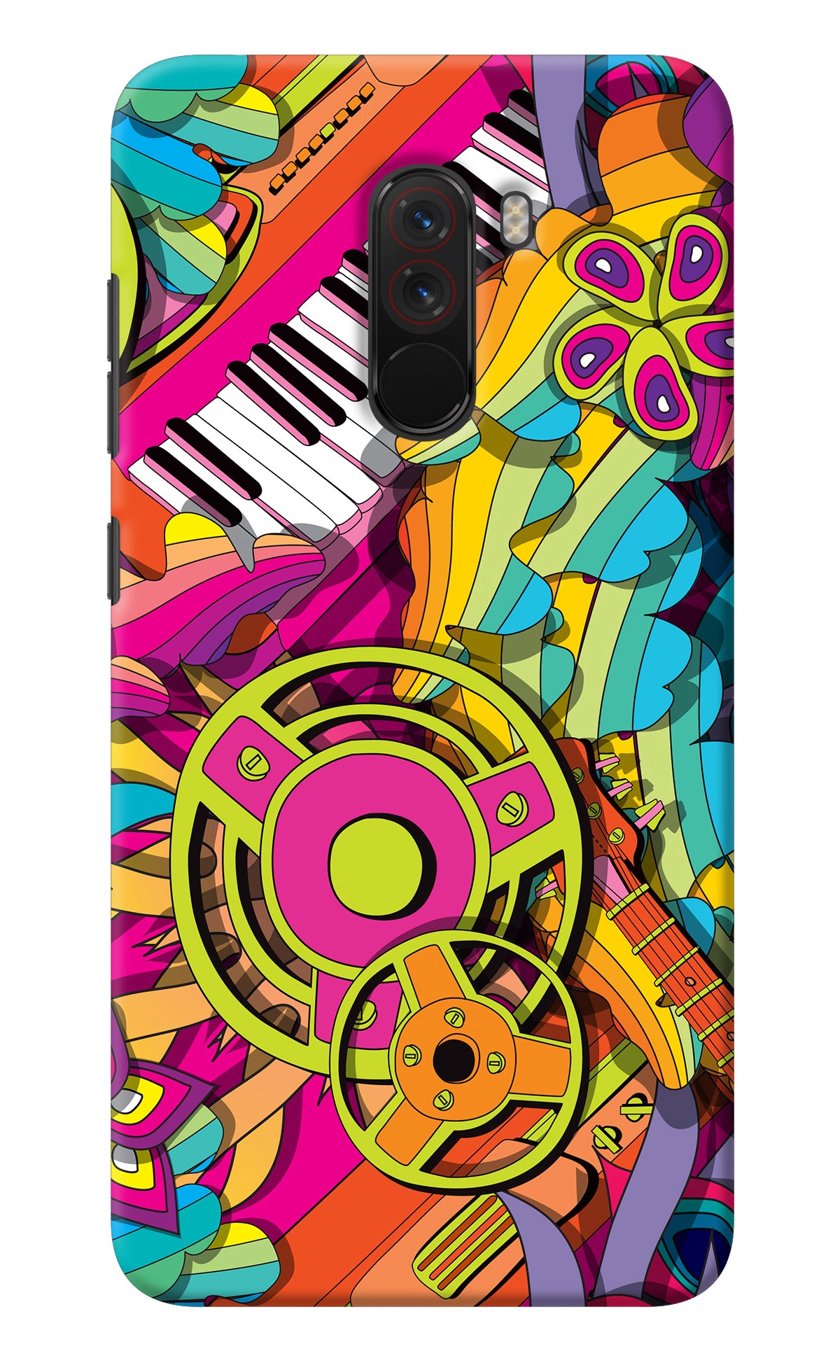Music Doodle Poco F1 Back Cover