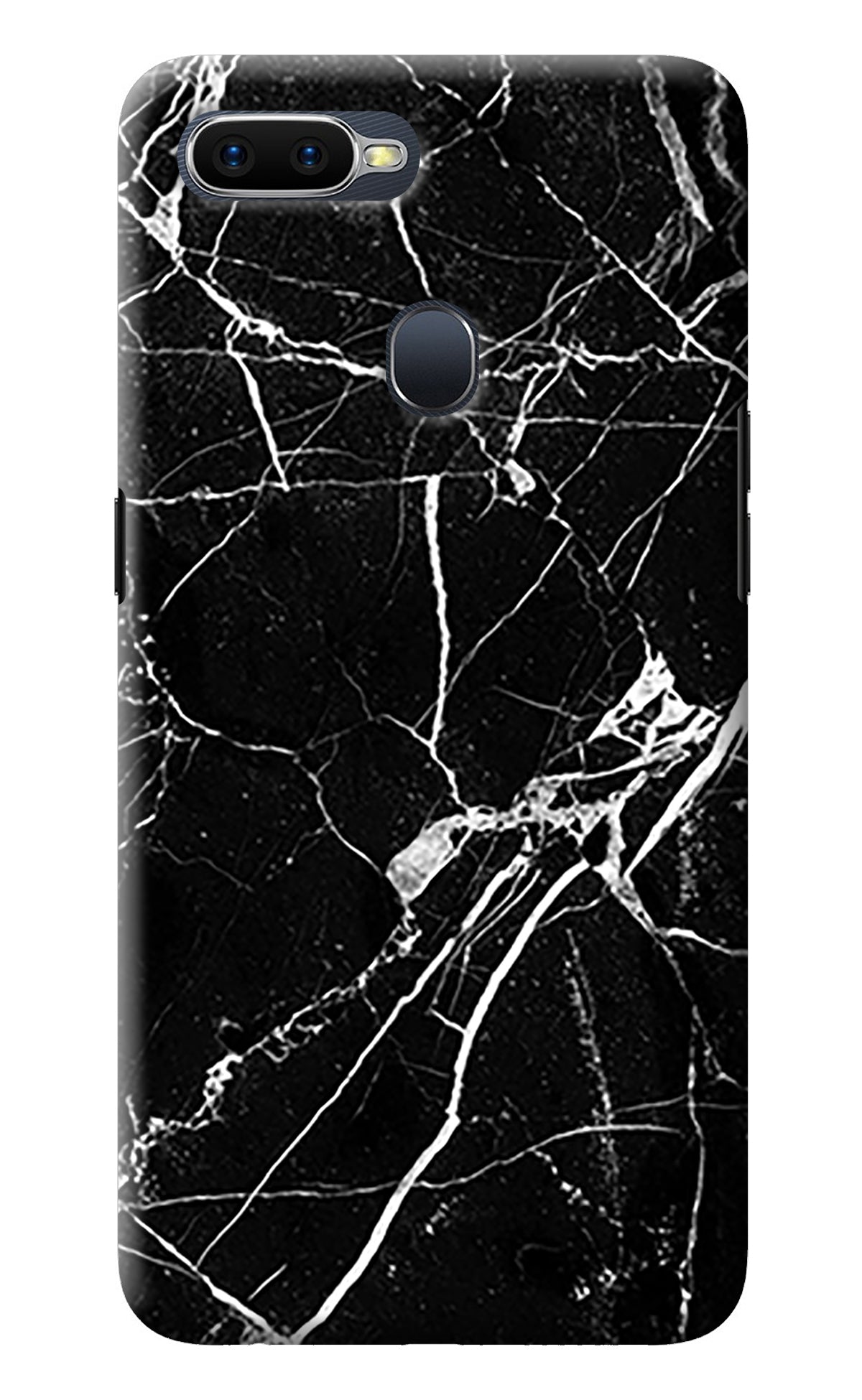 Black Marble Pattern Oppo F9/F9 Pro Back Cover