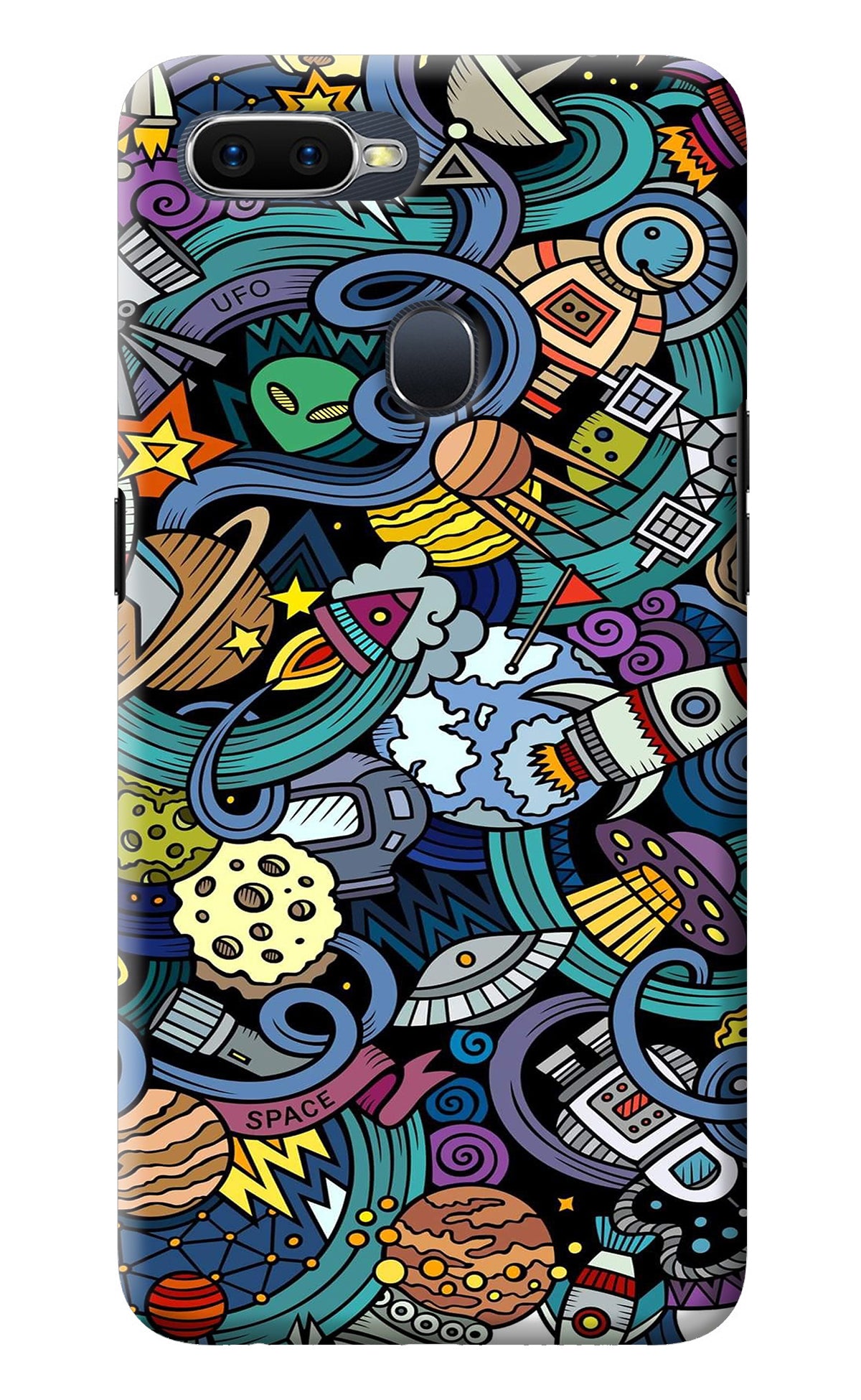 Space Abstract Oppo F9/F9 Pro Back Cover