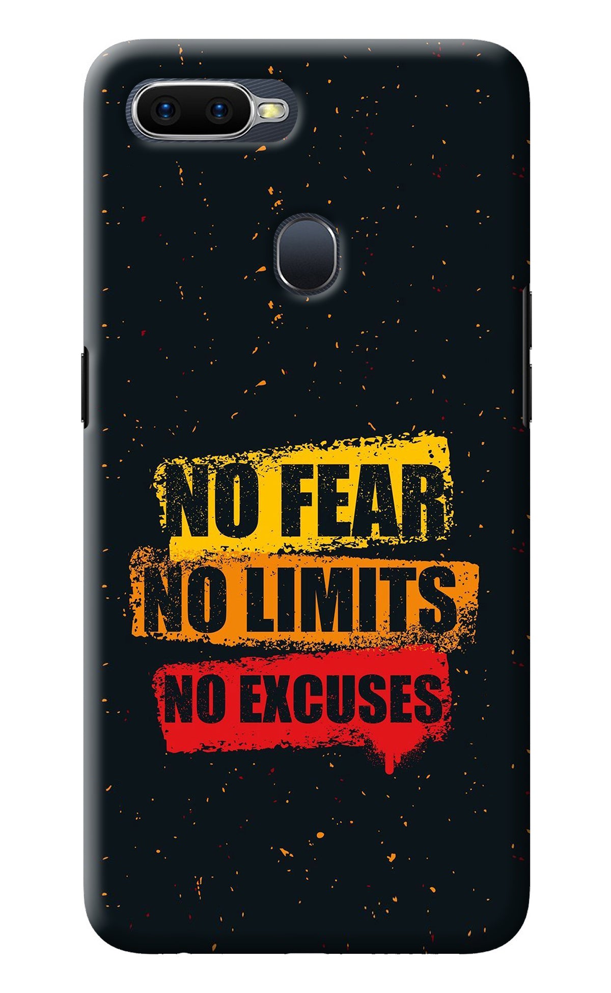 No Fear No Limits No Excuse Oppo F9/F9 Pro Back Cover