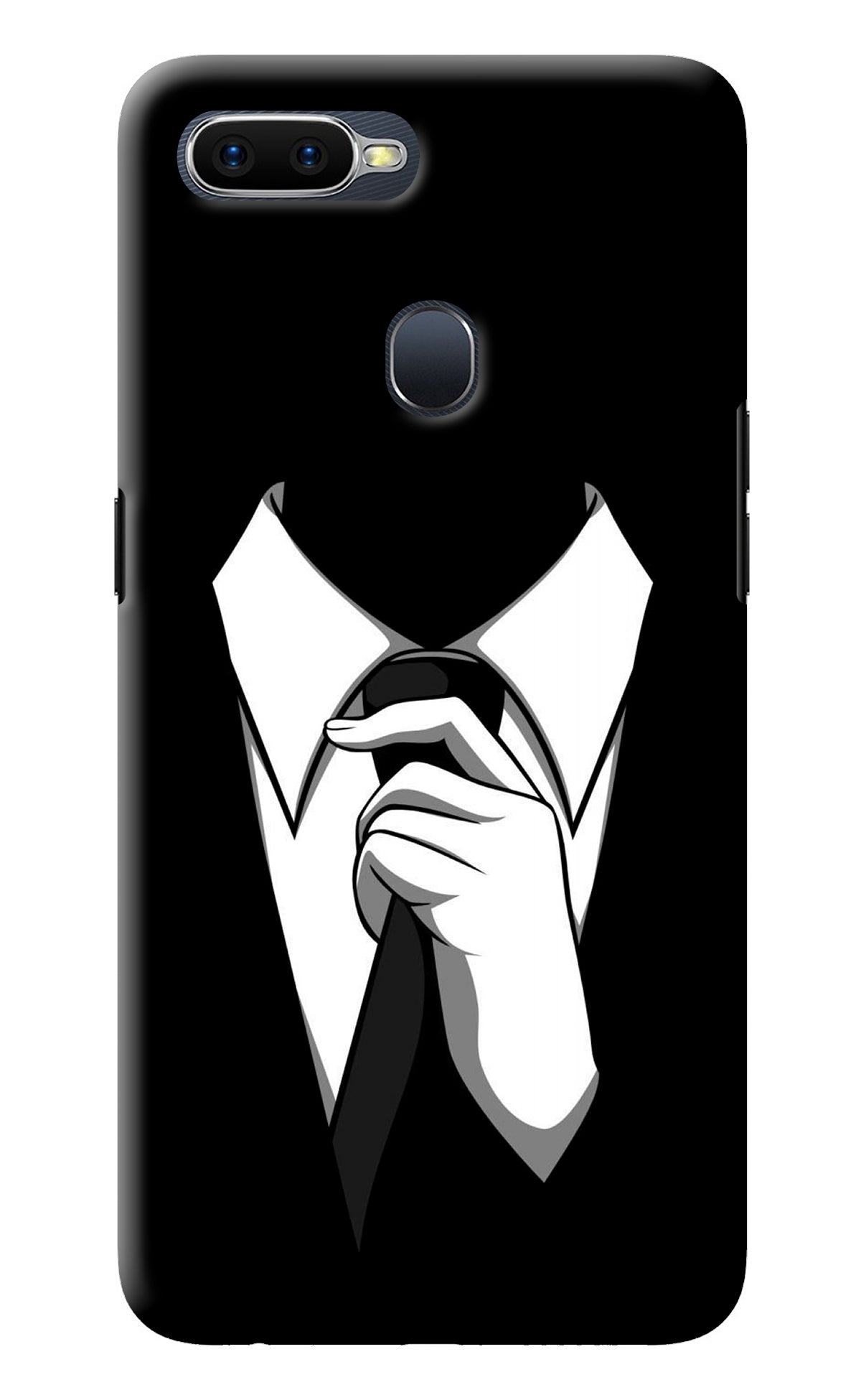 Black Tie Oppo F9/F9 Pro Back Cover