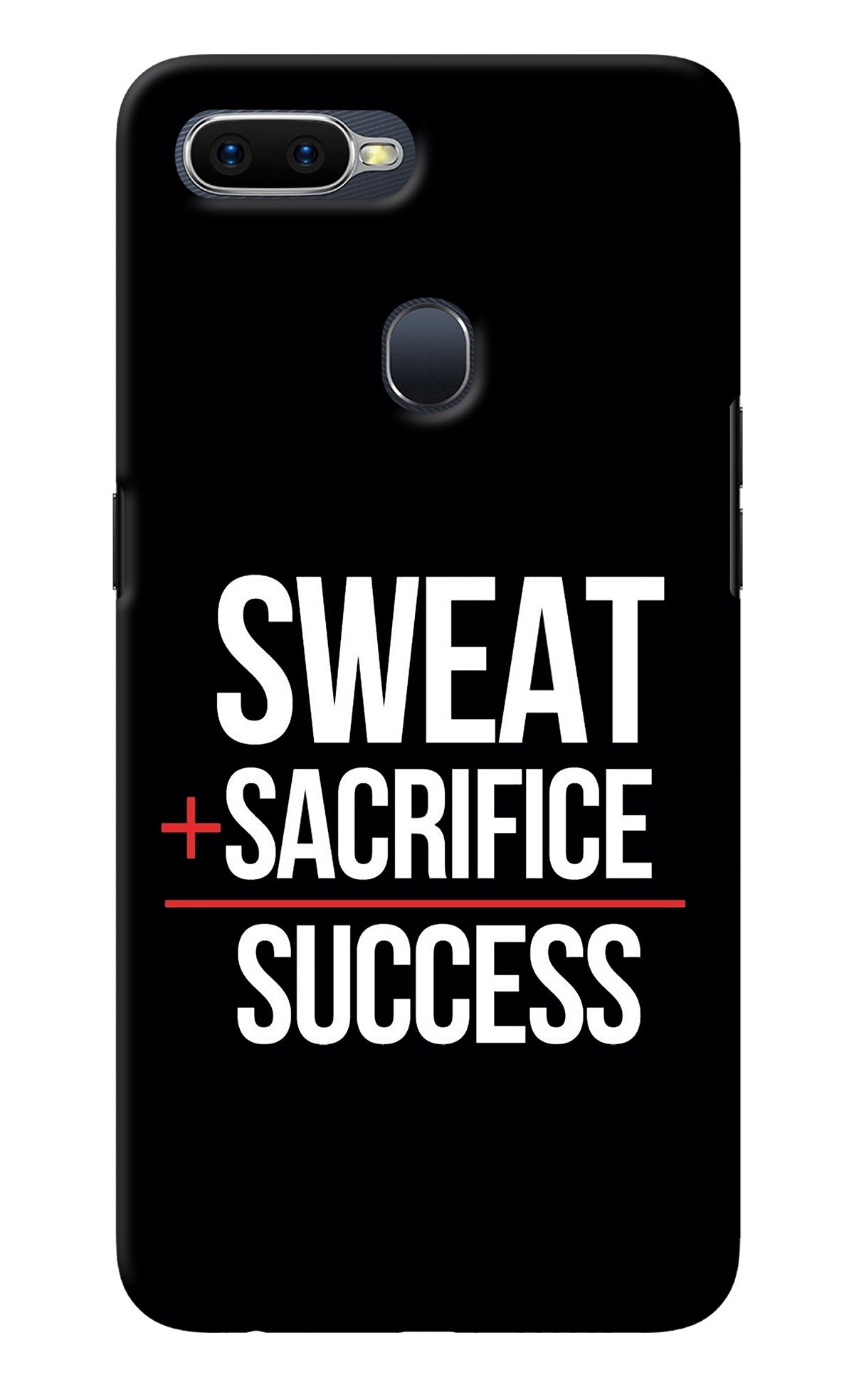 Sweat Sacrifice Success Oppo F9/F9 Pro Back Cover