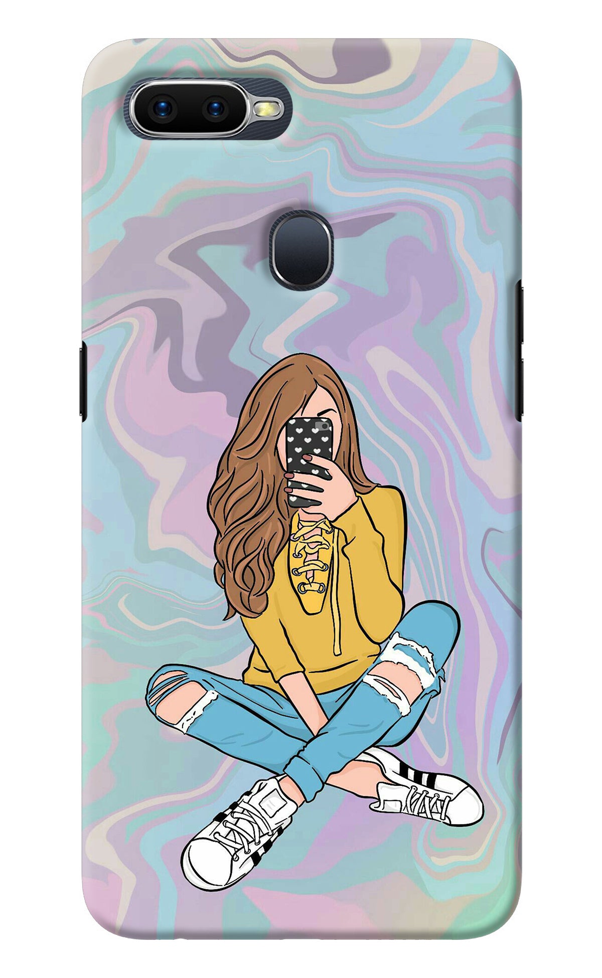 Selfie Girl Oppo F9/F9 Pro Back Cover
