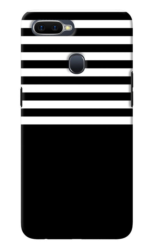 Black and White Print Oppo F9/F9 Pro Back Cover