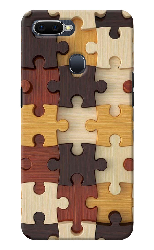 Wooden Puzzle Oppo F9/F9 Pro Back Cover