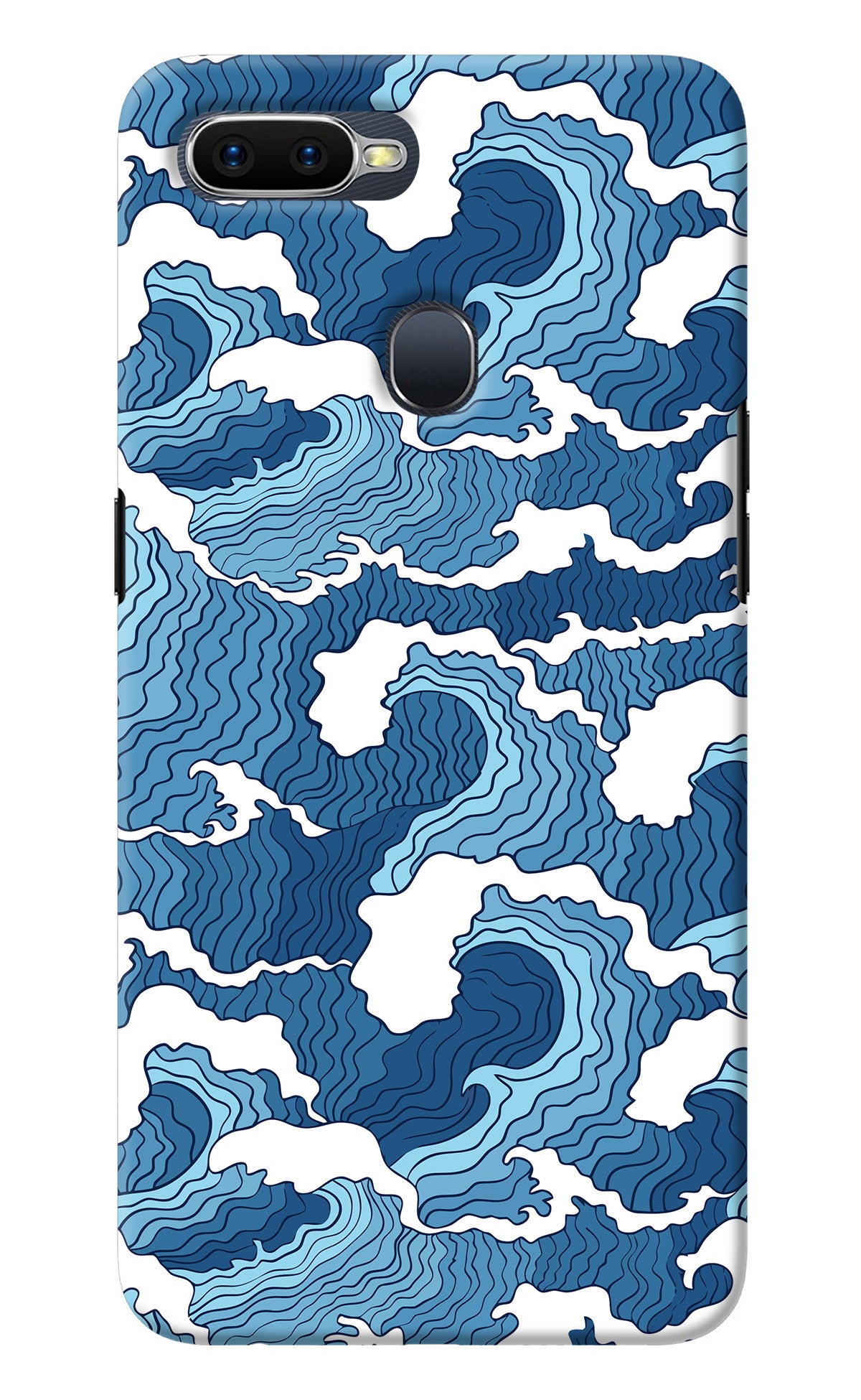 Blue Waves Oppo F9/F9 Pro Back Cover