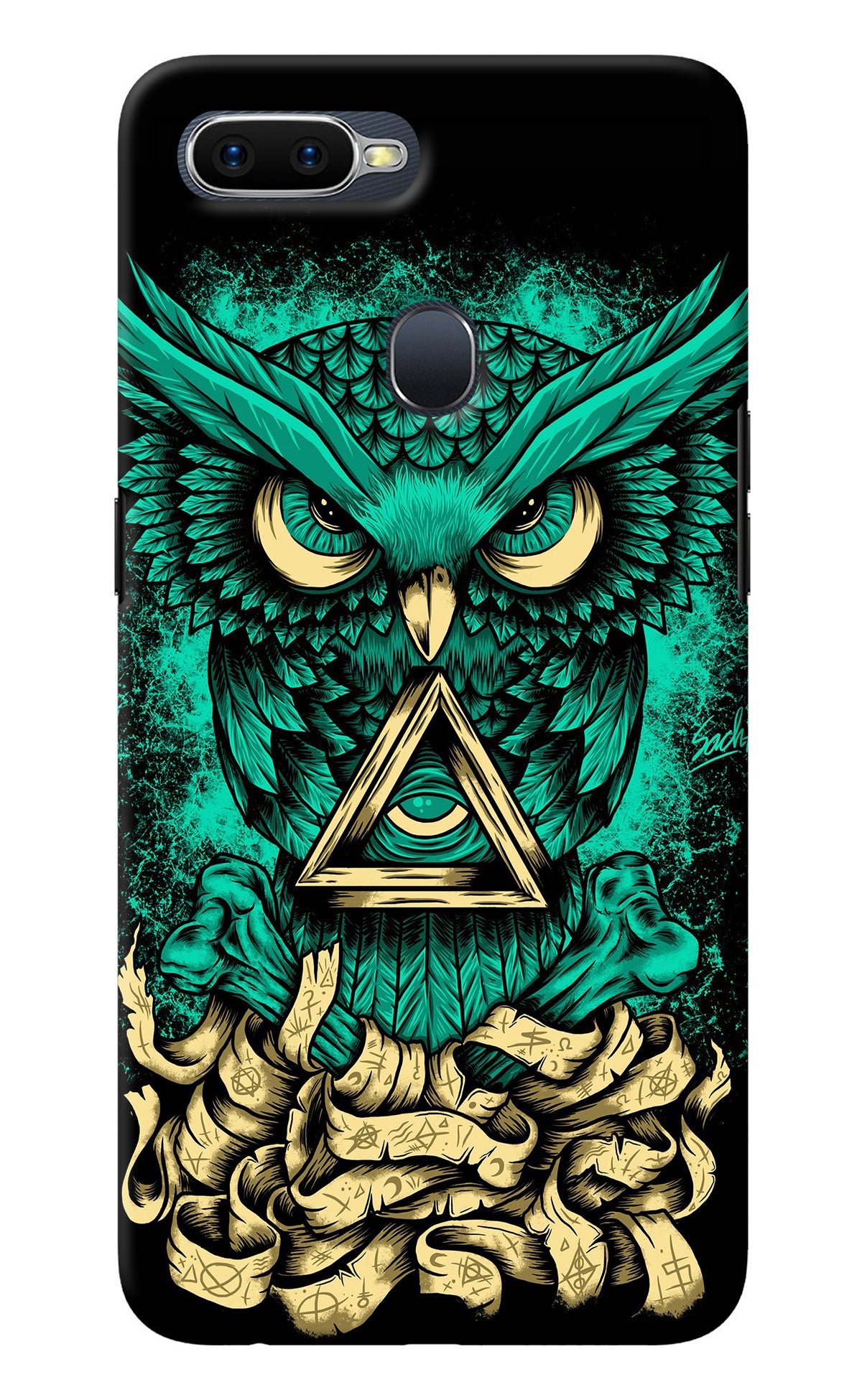 Green Owl Oppo F9/F9 Pro Back Cover