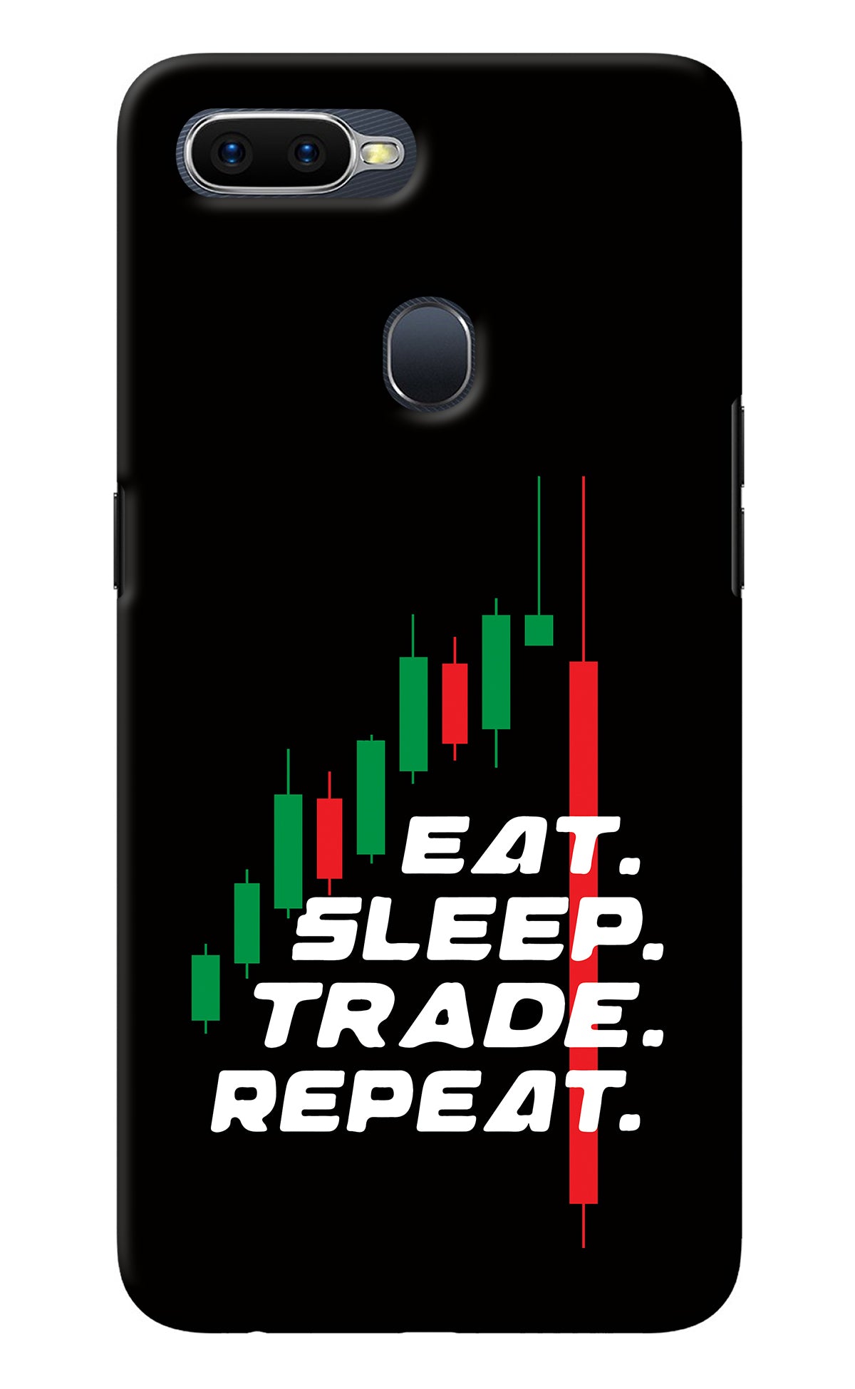 Eat Sleep Trade Repeat Oppo F9/F9 Pro Back Cover