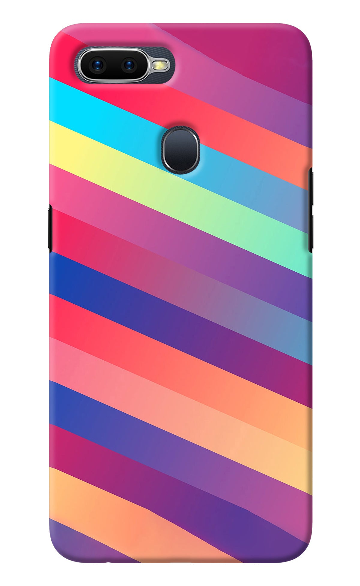 Stripes color Oppo F9/F9 Pro Back Cover