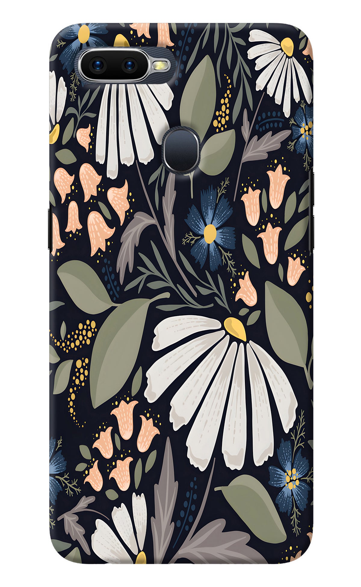 Flowers Art Oppo F9/F9 Pro Back Cover