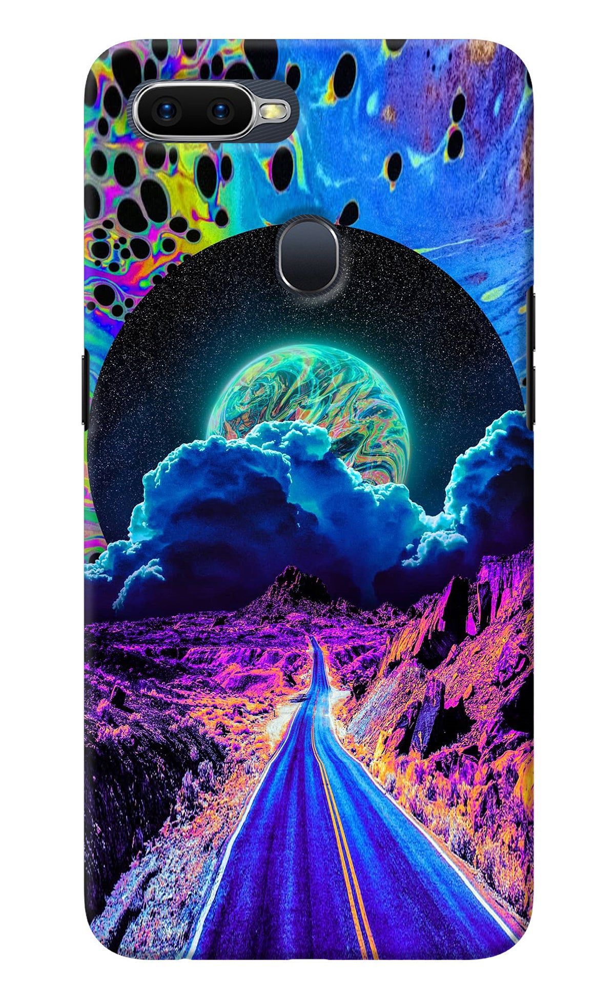 Psychedelic Painting Oppo F9/F9 Pro Back Cover