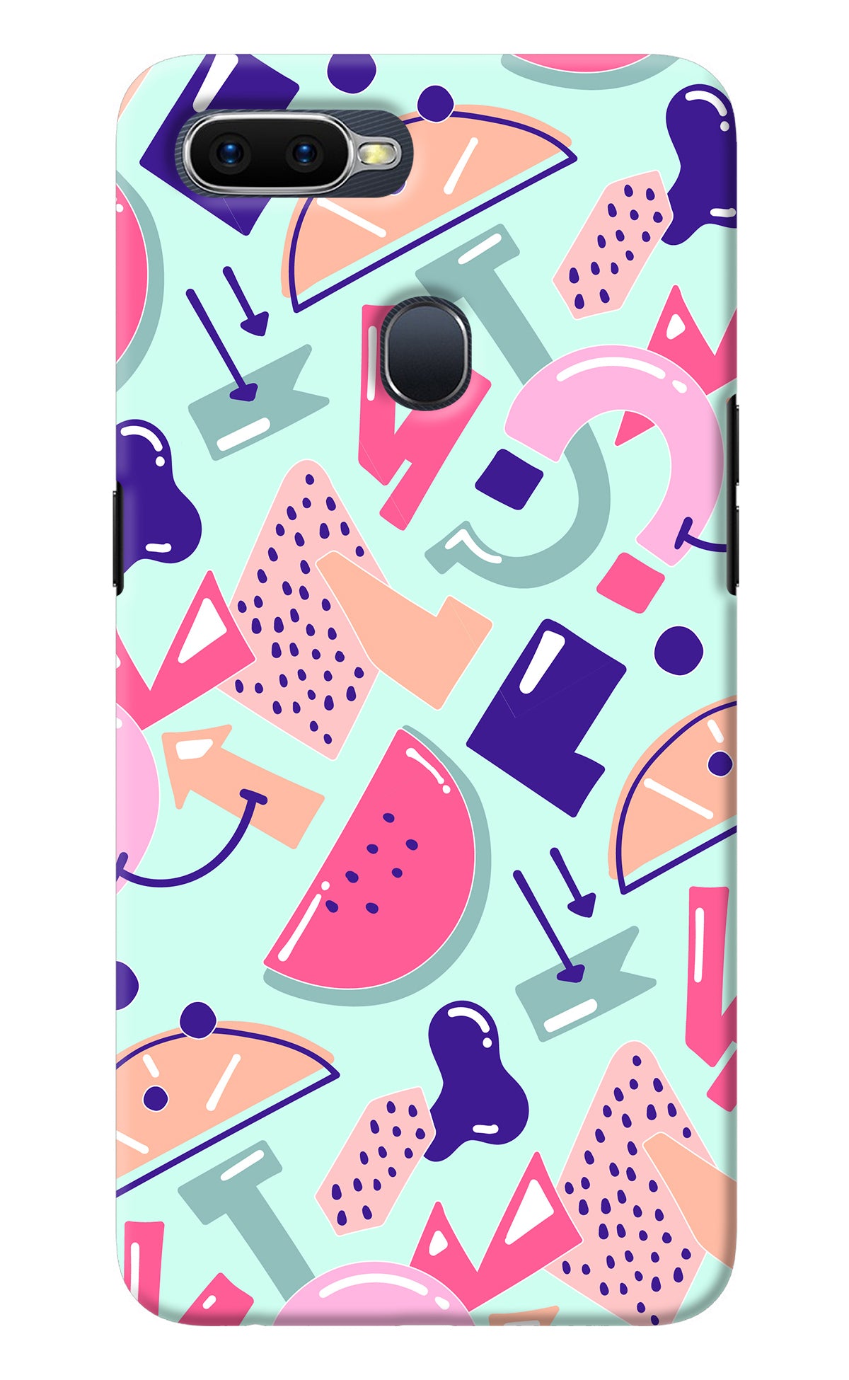 Doodle Pattern Oppo F9/F9 Pro Back Cover