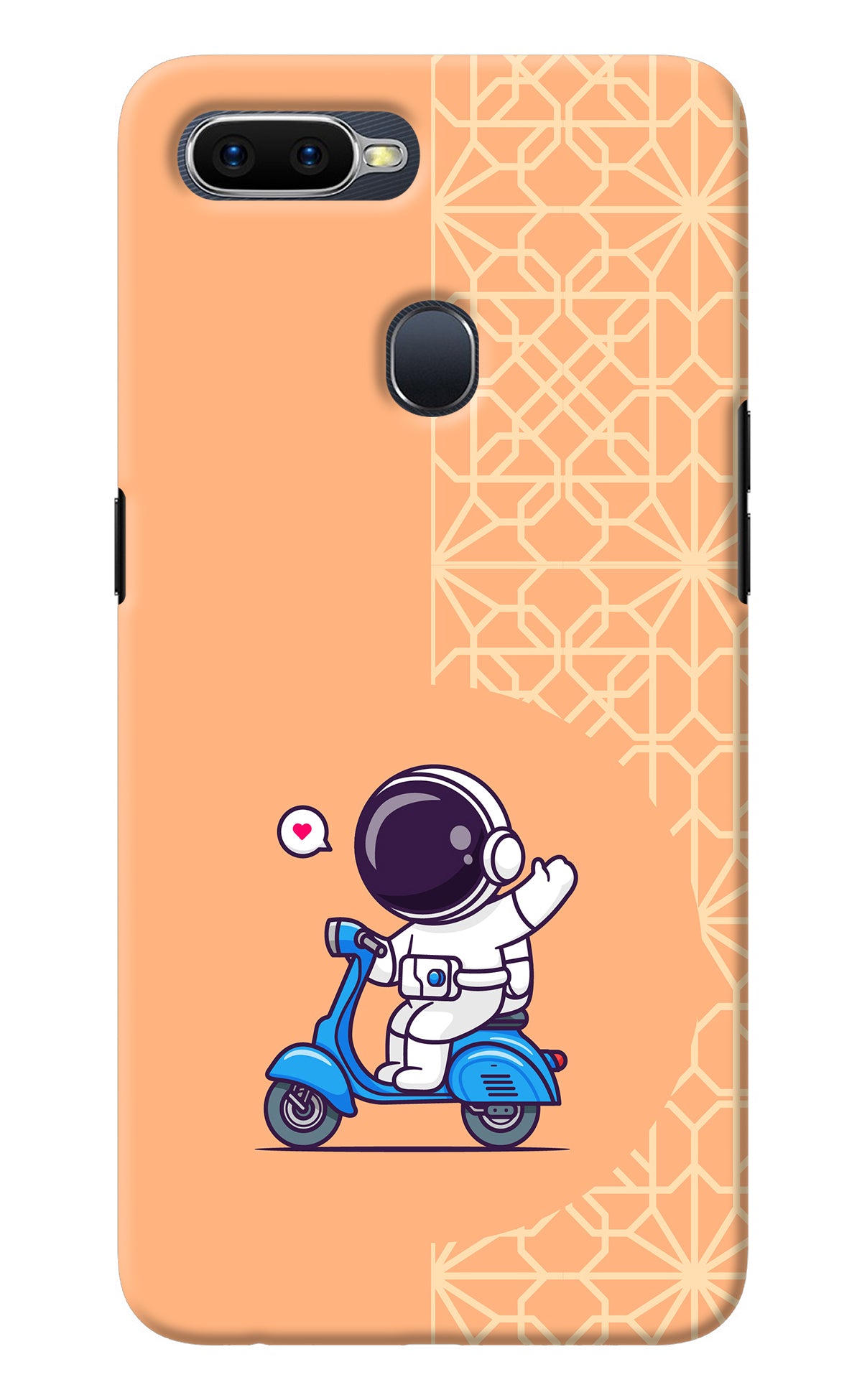 Cute Astronaut Riding Oppo F9/F9 Pro Back Cover