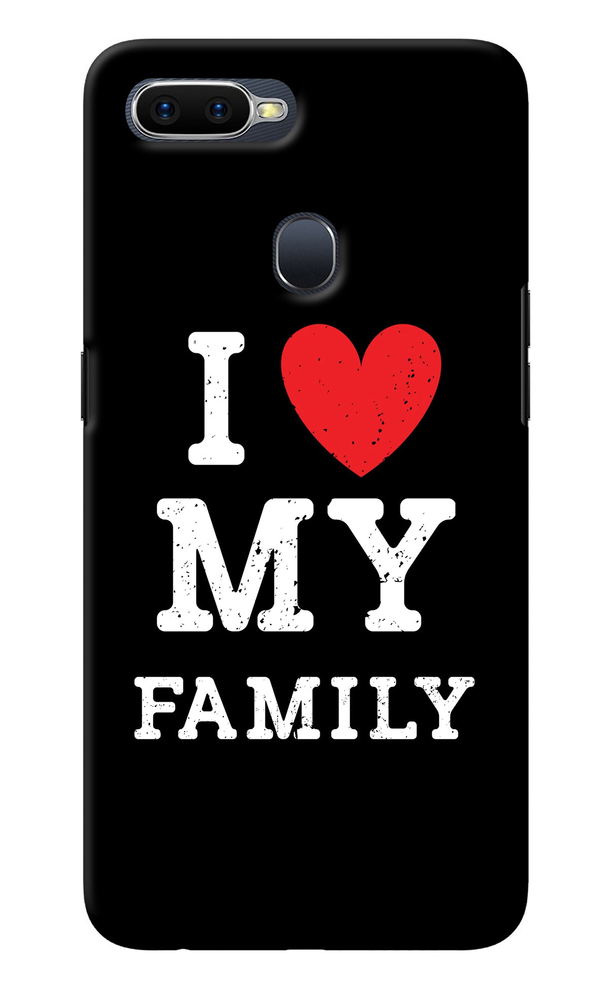 I Love My Family Oppo F9/F9 Pro Back Cover