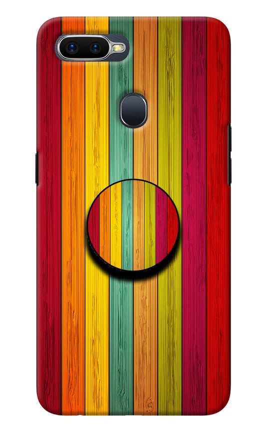 Multicolor Wooden Oppo F9/F9 Pro Pop Case