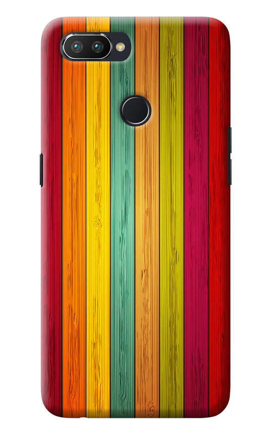 Multicolor Wooden Realme 2 Pro Back Cover