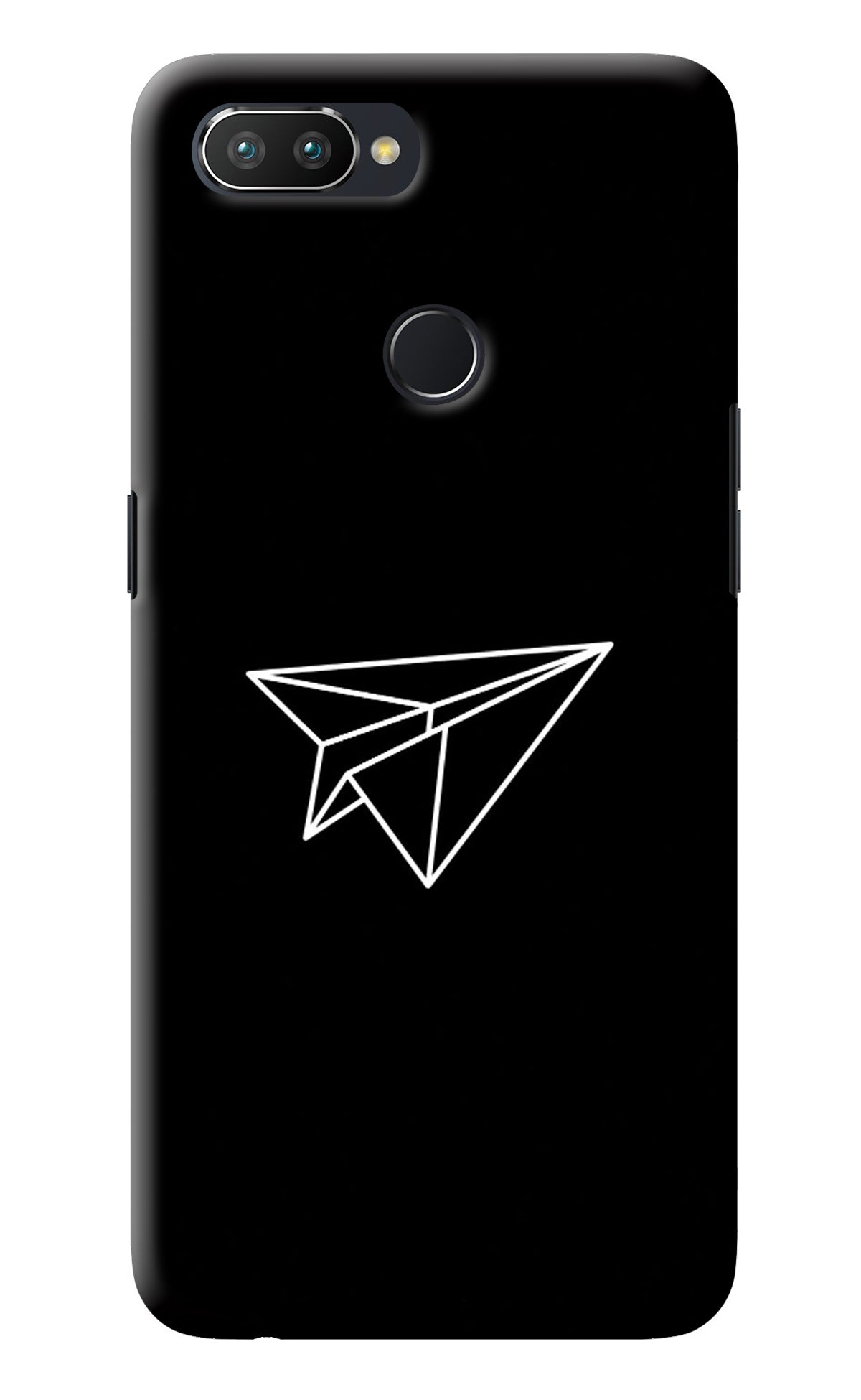 Paper Plane White Realme 2 Pro Back Cover