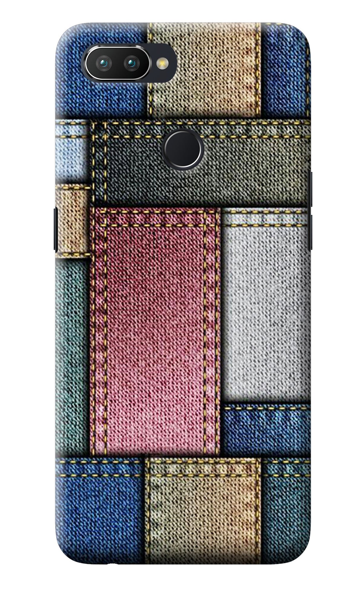 Multicolor Jeans Realme 2 Pro Back Cover