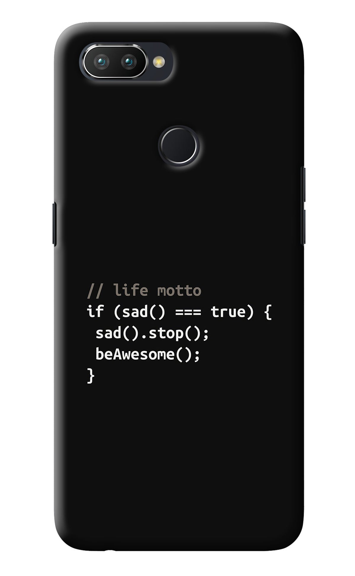 Life Motto Code Realme 2 Pro Back Cover