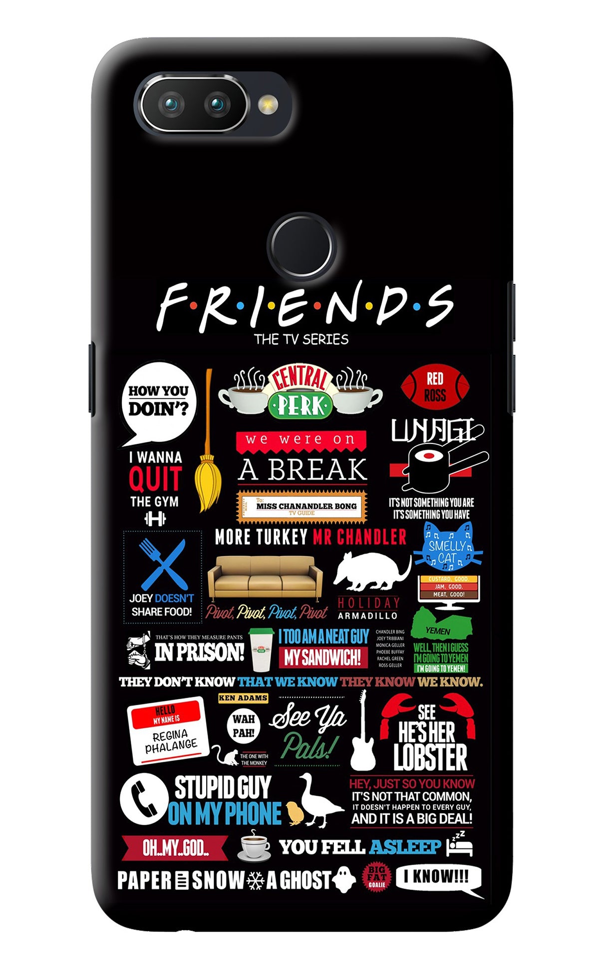 FRIENDS Realme 2 Pro Back Cover