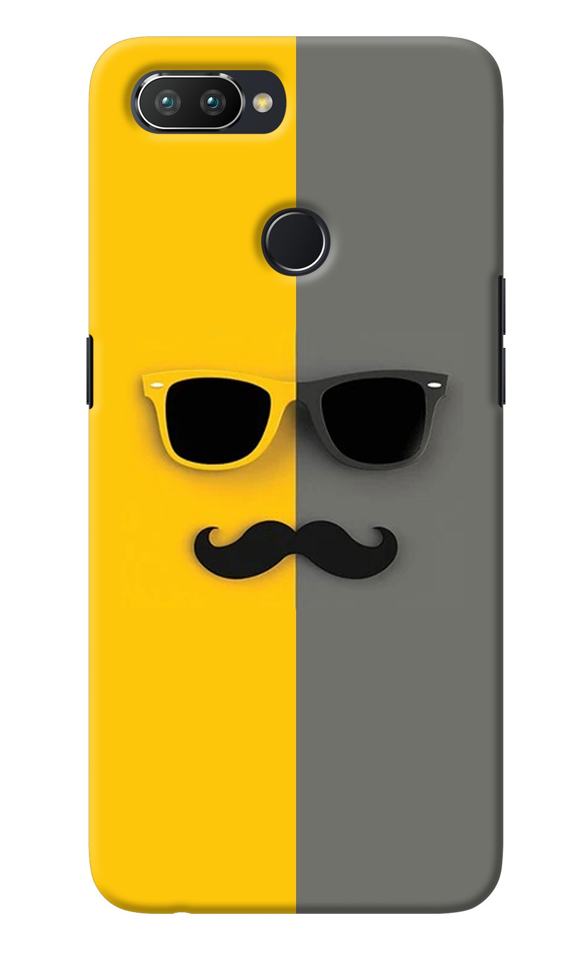 Sunglasses with Mustache Realme 2 Pro Back Cover