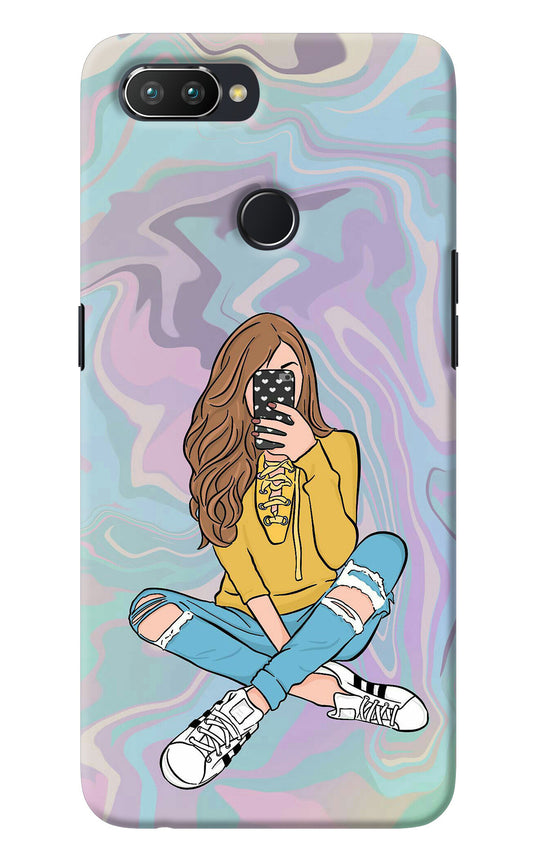 Selfie Girl Realme 2 Pro Back Cover