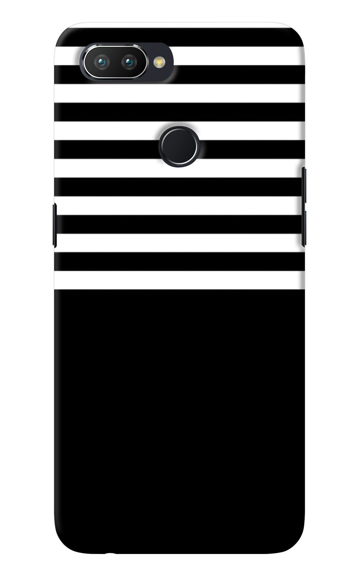 Black and White Print Realme 2 Pro Back Cover