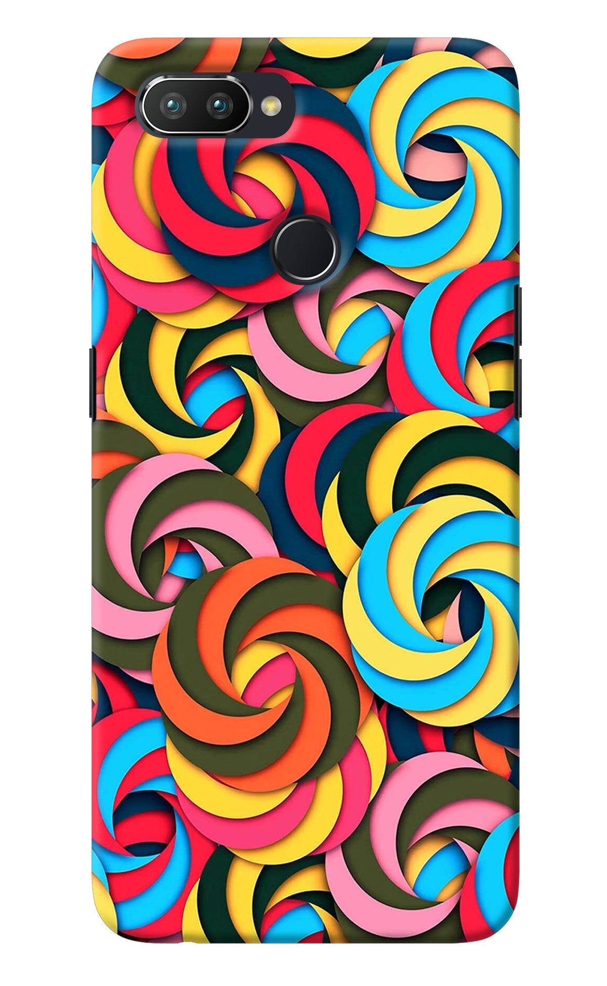 Spiral Pattern Realme 2 Pro Back Cover