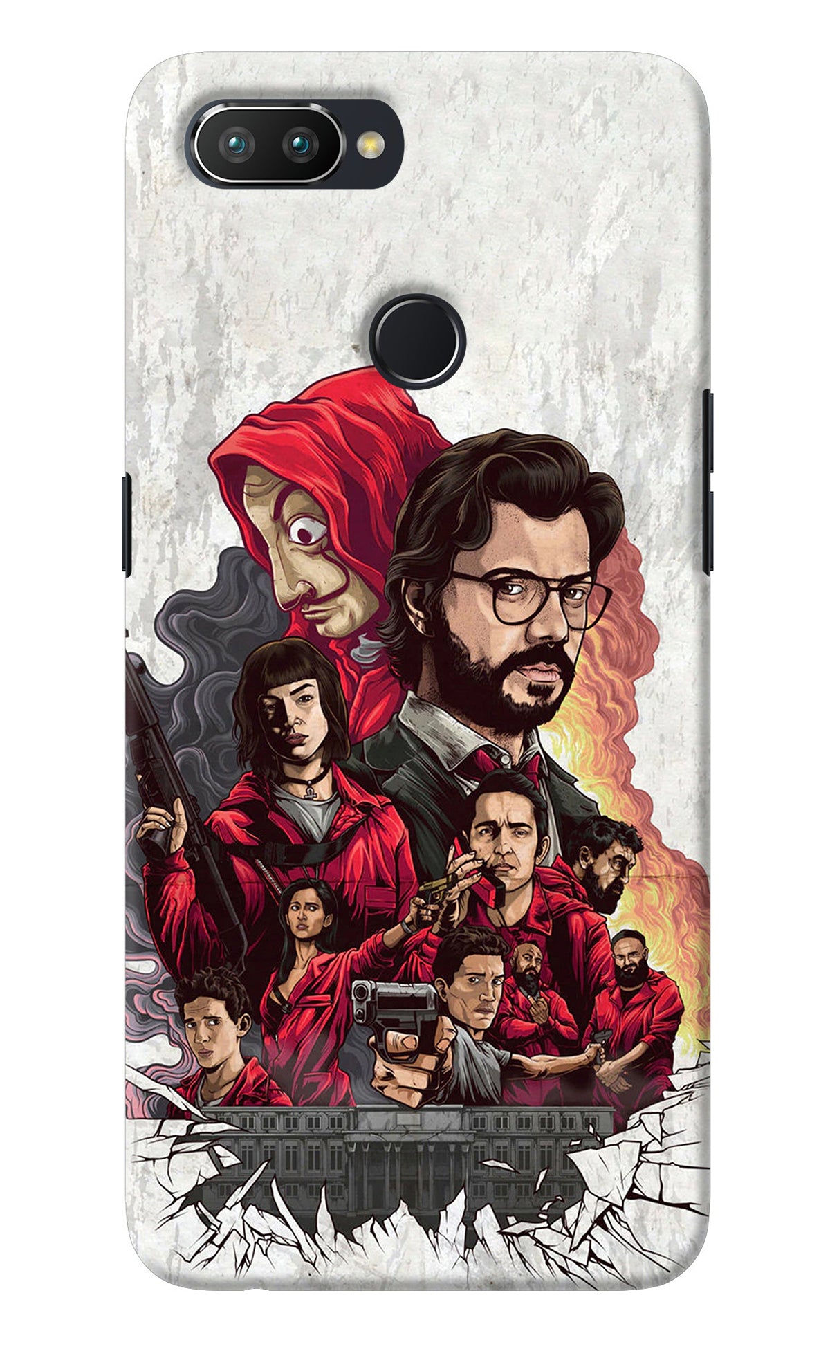 Money Heist Artwork Realme 2 Pro Back Cover