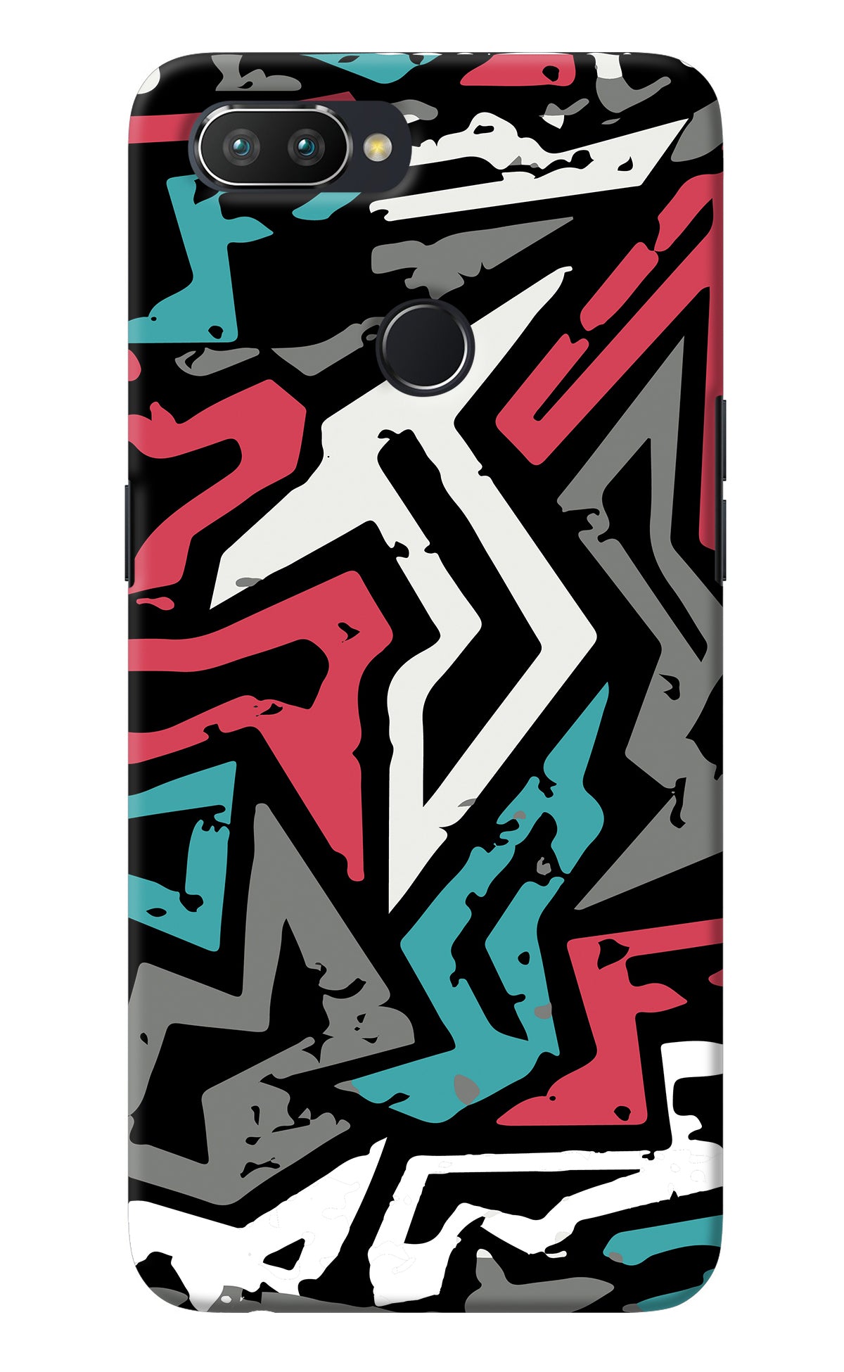 Geometric Graffiti Realme 2 Pro Back Cover